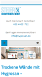 Mobile Screenshot of hygrosan.de